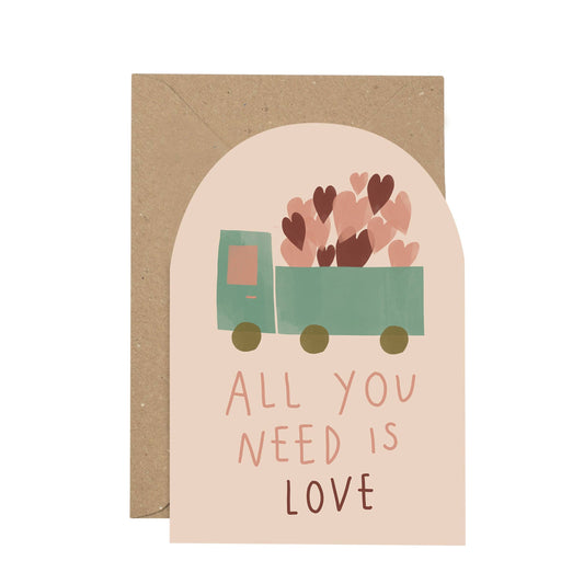 'All you need is love' card